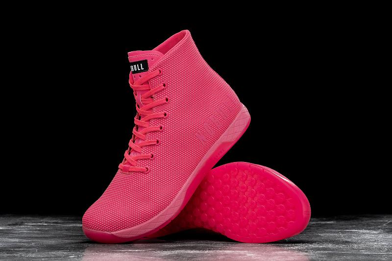 Men's Nobull High-Top Neon Pink Trainers Pink | SG K2421O